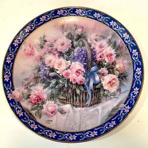 LENA LIU "ROSES" COLLECTIBLE PLATE VINTAGE